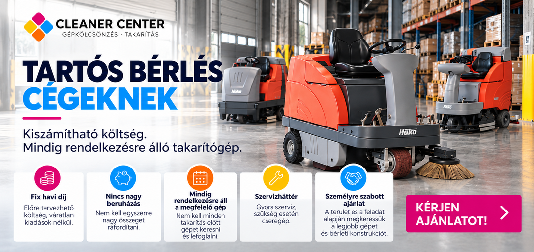 Cleaner Center- Gépkölcsönzés, takarítás