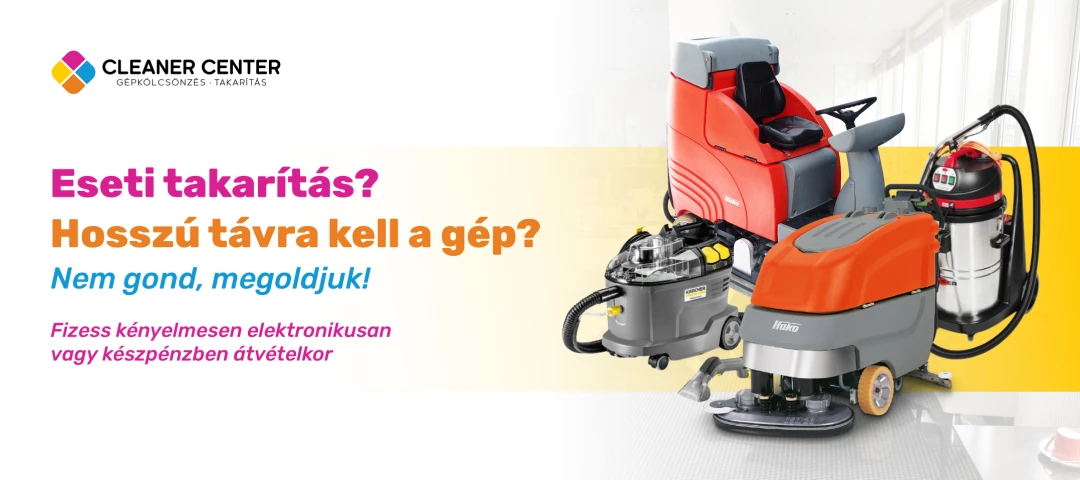 Cleaner Center- Gépkölcsönzés, takarítás