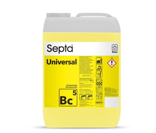 Lúgos közepes erősségű tisztítószer koncentrátum Septa UNIVERSAL BC5 10 liter
